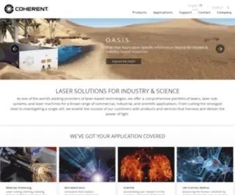 Coherent.com(Industrial Lasers and Laser Solutions) Screenshot