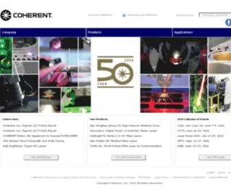 Coherentinc.com(Laser Tools) Screenshot