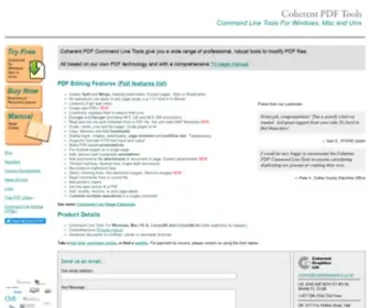 Coherentpdf.com(PDF Command Line Tools) Screenshot