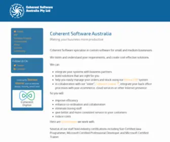 Coherentsoftware.com.au(Custom software) Screenshot