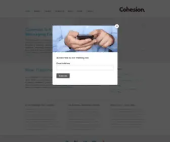 Cohesioncompany.com(Brand and Messaging Consultants) Screenshot