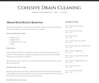 Cohesivetax.com(Cohesive Drain Cleaning) Screenshot