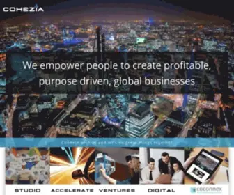 Cohezia.com(Cohezia is a UK based Venture Studio. Our speciality) Screenshot