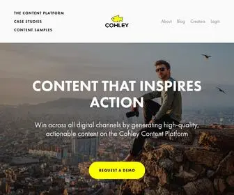 Cohley.com(Content Marketing) Screenshot