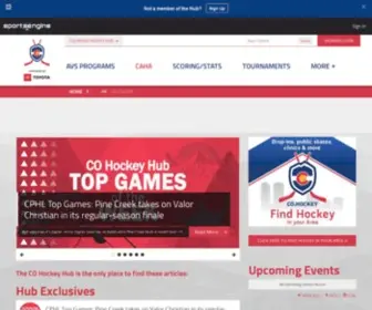 Cohockey.org(Colorado Hockey Hub) Screenshot