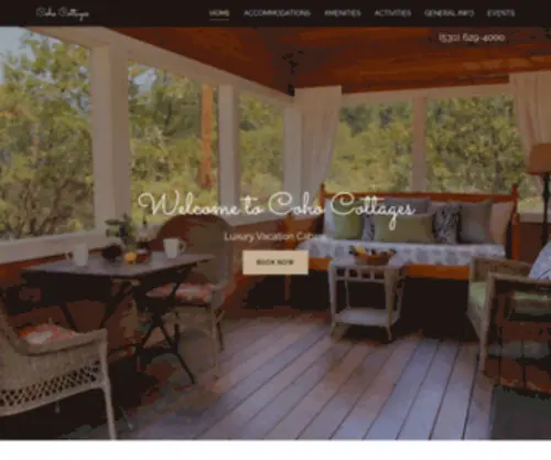 Cohocottages.com(Coho Cottages) Screenshot