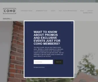 Cohonh.com(Coworking House) Screenshot