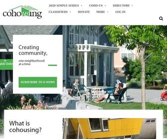 Cohousing.org(CohoUS is a non) Screenshot