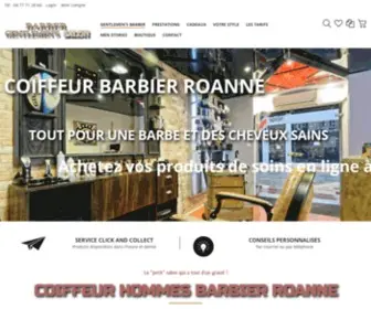 Coiffeurbarbier.fr(Salon de coiffure Hommes Roanne Coiffure et Barbe) Screenshot