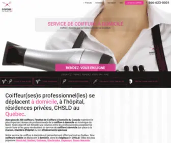 Coiffureadomicile.ca(Coiffure domicile) Screenshot