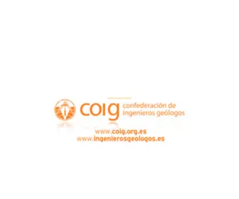 Coig.org.es(Confederación de Ingenieros Geólogos) Screenshot