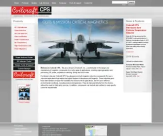 Coilcraft-CPS.com(Coilcraft Critical Products and Services) Screenshot