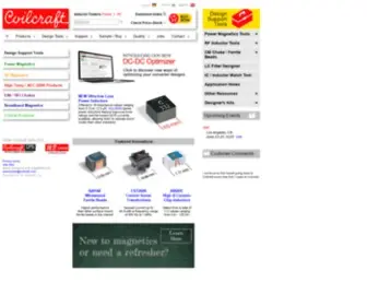 Coilcraft.com(RF chip inductors) Screenshot