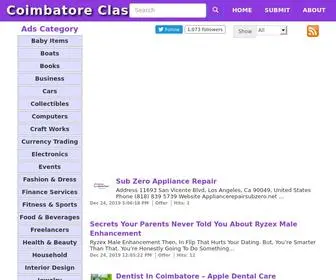 Coimbatoreclassified.com(Coimbatore Classifieds Offers Business Fashion Jobs Realestate) Screenshot