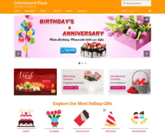 Coimbatoreplaza.com(Send Gifts to Coimbatore) Screenshot