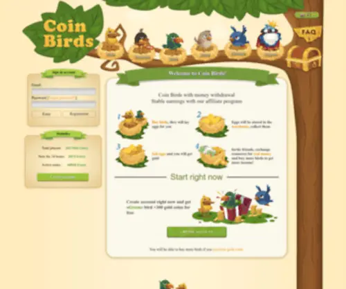 Coin-Birds.com Screenshot