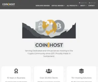 Coin.host(Privacy-infused bitcoin hosting) Screenshot