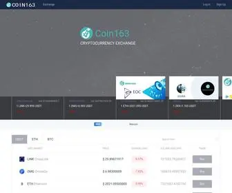 Coin163.org(A Global digital currencies Exchange) Screenshot