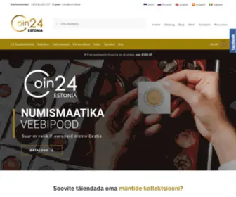 Coin24.ee(Numismaatika pood) Screenshot