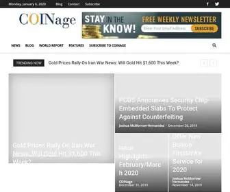 Coinagemag.com(COINage Magazine) Screenshot