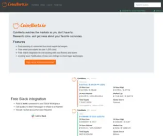 Coinalerts.io(CoinAlerts) Screenshot