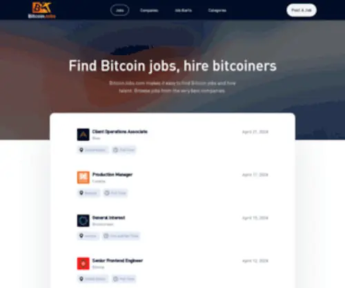Coinality.com(Find Bitcoin Jobs & Careers) Screenshot