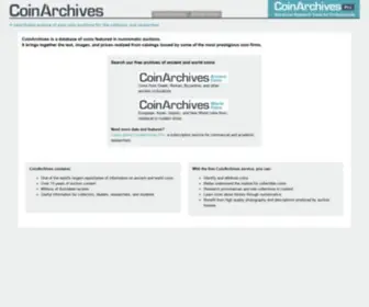 Coinarchives.com(Coinarchives) Screenshot