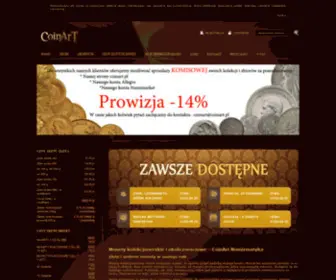 Coinart.pl(Monety okolicznościowe i kolekcjonerskie) Screenshot