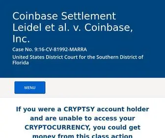 Coinbasesettlement.com(Coinbase Settlement) Screenshot