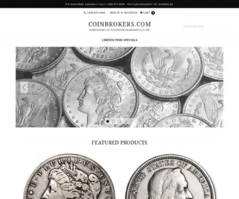 Coinbrokers.com(American eagle gold coins) Screenshot