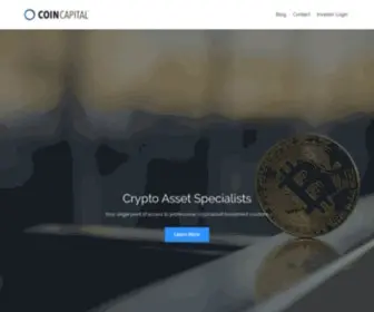 Coincapital.com(Crypto Asset Specialists) Screenshot