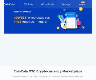 Coincola.com(Coincola Cryptocurrency Exchange) Screenshot