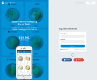 Coincollector.eu(Best Euro Coins Collecting Site on Earth) Screenshot