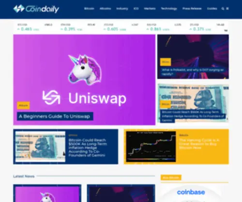 Coindaily.co(Coindaily) Screenshot