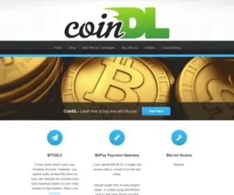 Coindl.com(Selling music or digital downloads for Bitcoin) Screenshot
