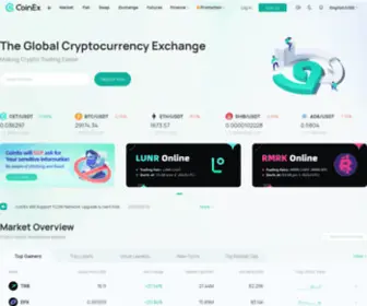 Coinex.network(CoinEx-Globale Handelsplattform für digitale Währungen) Screenshot