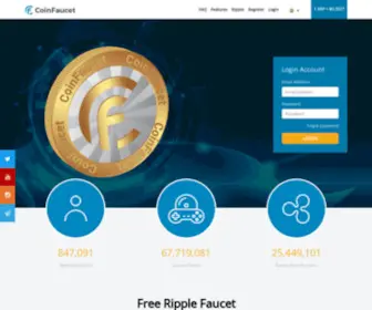 Coinfaucet.io(Free Ripple Faucet) Screenshot