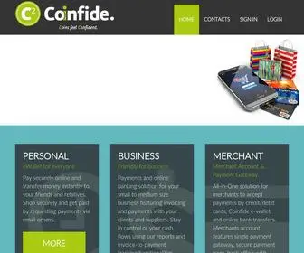 Coinfide.com(Place where coins feel confident) Screenshot