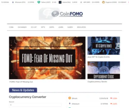 Coinfomo.com(Coin FOMO) Screenshot