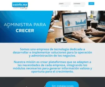 Coinfo.mx(Coinfo MX // Hoy y siempre tu solucion en Sistemas Web) Screenshot