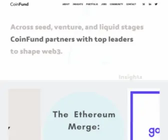 Coinfund.io(CoinFund is where web3 capable meets web3 capital) Screenshot