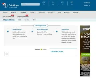 Coingape.com(Bitcoin, Ethereum, Crypto News and Price Analysis) Screenshot