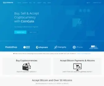 Coingate.com(Accept Bitcoin and 70+ crypto in your business with the best crypto) Screenshot