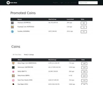 Coingem.cc(Boost your Coin Marketing) Screenshot