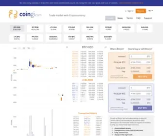 Coingi.com(Exchange Market with Cryptocurrencies) Screenshot
