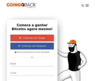 Coingoback.com(Aqui seu cashback vira investimento) Screenshot