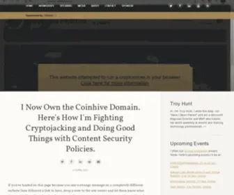 Coinhive.com(Coinhive) Screenshot