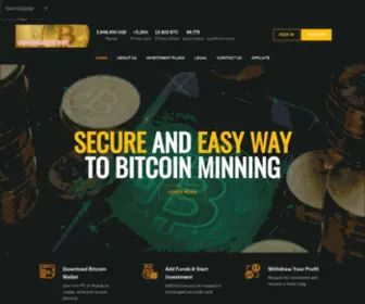Coiningsparkmine.com(Bitcoin Trading Company) Screenshot