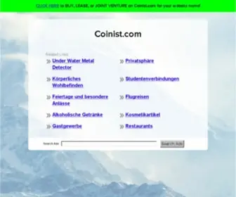 Coinist.com(Coinist) Screenshot