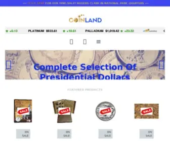 Coinland.com(Buy Coins Online & Coin Collecting Supplies) Screenshot